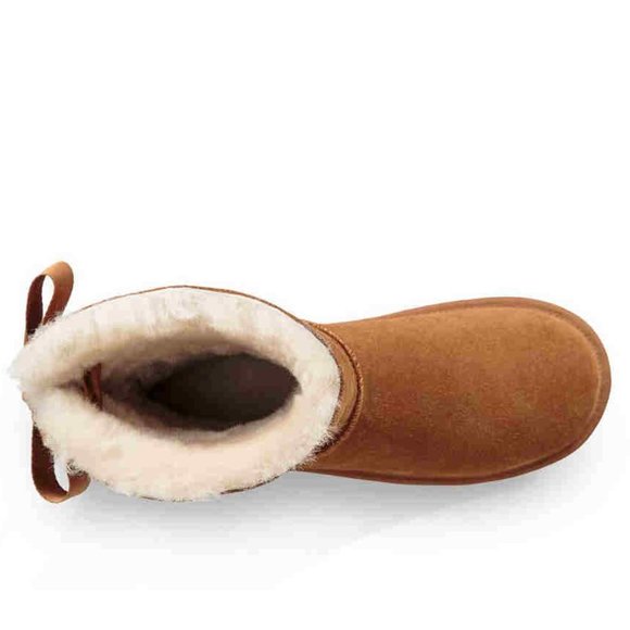 Koolaburra by UGG Andrah Chestnut Sheepskin Short Boots Bootie Shoe 6 10 11 NEW - Picture 3 of 4